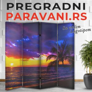 Pregradni paravan - Zalazak sunca 022