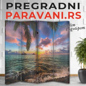 Pregradni paravan - Zalazak sunca 050